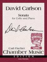SONATA FOR CELLO AND PIANO VIOLONCELLE-PARTITION+PARTIES SEPAREES
