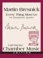 EVERY THING MUST GO SAXOPHONE-PARTITION+PARTIES SEPAREES