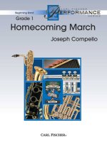 HOMECOMING CONCERT BAND/HARMONIE/FANFARE-PARTITION+PARTIES SEPAREES