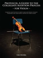 GUIDE TO COLLEGIATE AUDITION PROCESS FOR VIOLIN VIOLON