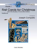 FIRST CAROLS OF CHRISTMAS CONCERT BAND/HARMONIE/FANFARE-PARTITION+PARTIES SEPAREES