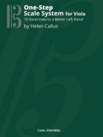 ONE-STEP SCALE SYSTEM SYSTEM FOR VIOLA ALTO