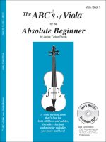THE ABC'S OF VIOLA FOR THE ABSOLUTE BEGINNER, BK 1 ALTO