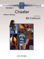 CHESTER ORCHESTRE-PARTITION+PARTIES SEPAREES