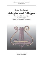 ADAGIO AND ALLEGRO VIOLONCELLE-PARTITION+PARTIES SEPAREES