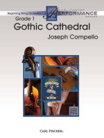 GOTHIC CATHEDRAL ORCHESTRE-PARTITION+PARTIES SEPAREES