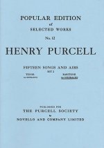 HENRY PURCELL : FIFTEEN SONGS AND AIRS - SET 2 - LOW VOICE AND PIANO - RECUEIL