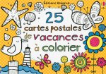 25 cartes postales de vacances à colorier