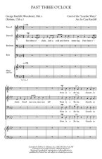 ARR. CARY RATCLIFF: PAST THREE O'CLOCK