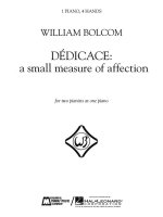 DEDICACE - A SMALL MEASURE OF AFFECTION PIANO