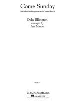 DUKE ELLINGTON: COME SUNDAY (ARR. PAUL MURTHA)