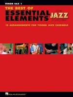 THE BEST OF ESSENTIAL ELEMENTS FOR JAZZ ENSEMBLE - TENOR SAX 1