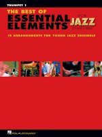MICHAEL SWEENEY & MIKE STEINEL : THE BEST OF ESSENTIAL ELEMENTS FOR JAZZ ENSEMBLE - TRUMPET 1