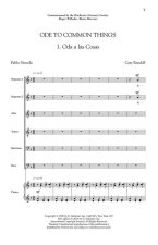 CARY RATCLIFF: ODE TO COMMON THINGS CHANT