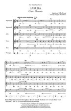 ARR. JON WASHBURN: SAKURA (CHERRY BLOSSOMS) CHANT