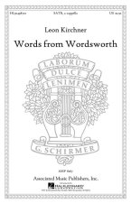 KIRCHNER LEON WORDS FROM WORDSWORTH SATB CHOR