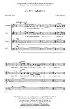 JOSHUA SHANK: TO MY PARENTS CHANT