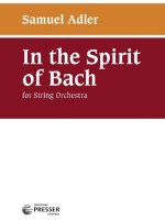 IN THE SPIRIT OF BACH ORCHESTRE-PARTITION+PARTIES SEPAREES
