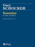 SONATINE FLUTE TRAVERSIERE-LIVRE +PARTITION