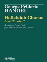 HALLELUJAH CHORUS FROM MESSIAH CLARINETTE-PARTITION+PARTIES SEPAREES