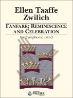 FANFARE- REMINISCENCE AND CELEBRATION CONCERT BAND/HARMONIE/FANFARE-PARTITION+PARTIES SEPAREES