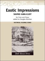 EXOTIC IMPRESSIONS, OP. 134 FLUTE TRAVERSIERE