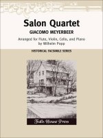 SALON QUARTET BY MEYERBEER
