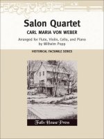 SALON QUARTET BY VON WEBER