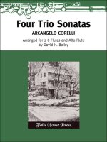 FOUR TRIO SONATAS FLUTES TRAVERSIERES