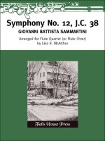 SYMPHONY NO. 12 J.C. 38 FLUTE TRAVERSIERE