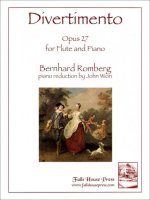 DIVERTIMENTO OP.27 FLUTE TRAVERSIERE-PARTITION+PARTIES SEPAREES