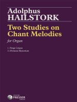 TWO STUDIES ON CHANT MELODIES ORGUE