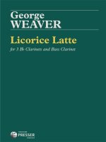LICORICE LATTE CLARINETTE-PARTITION+PARTIES SEPAREES