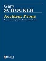 ACCIDENT PRONE -LIVRE +PARTITION