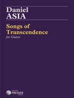 SONGS OF TRANSCENDENCE GUITARE