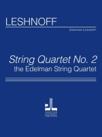 STRING QUARTET NO.2 MUSIQUE D'ENSEMBLE-PARTITION+PARTIES SEPAREES