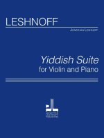 YIDDISH SUITE (VIOLIN VERSION) VIOLON-LIVRE +PARTITION