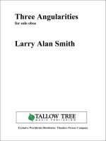 THREE ANGULARITIES HAUTBOIS