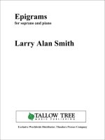 EPIGRAMS CHANT
