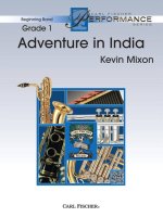 ADVENTURE IN INDIA CONCERT BAND/HARMONIE/FANFARE-PARTITION+PARTIES SEPAREES
