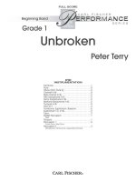 UNBROKEN CONCERT BAND/HARMONIE/FANFARE