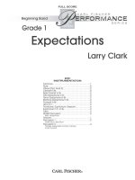 EXPECTATIONS CONCERT BAND/HARMONIE/FANFARE