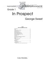 IN PROSPECT CONCERT BAND/HARMONIE/FANFARE