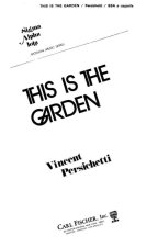 THIS IS THE GARDEN CHANT