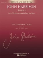JOHN HARBISON: RUBIES (AFTER THELONIOUS MONK'S 'RUBY, MY DEAR')