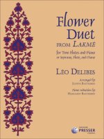 FLOWER DUET FLUTE TRAVERSIERE-ENSEMBLE DE PARTITIONS