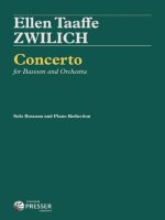 CONCERTO FOR BASSOON AND ORCHESTRA -LIVRE +PARTITION