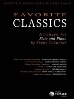 FAVORITE CLASSICS FLUTE TRAVERSIERE-ENSEMBLE DE PARTITIONS