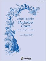 PACHELBEL CANON SAXOPHONE-LIVRE +PARTITION