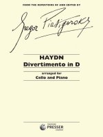 DIVERTIMENTO IN D -LIVRE +PARTITION